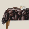 thumbnail image 3 of Wukai Coffee Bean Waterproof Tablecloth for Kitchen Dining, Fits Square Tables for 2-4 Seats -54"x54", 3 of 7