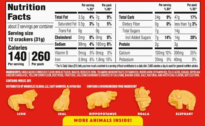 Nabisco Barnum's Animals Crackers (Pack of 4)
