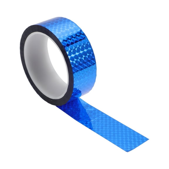 Unique Bargains 1 Roll Universal Air-Release Adhesive Pinstripe Tape Holographic Blue 1.57"x164.04ft