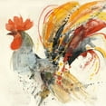 thumbnail image 3 of Gango Home Decor Contemporary Festive Rooster I & Festive Rooster II by Albena Hristova (Ready to Hang); Two 16x16in Hand-Stretched Canvases, 3 of 5
