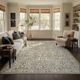 thumbnail image 2 of Lahome Washable 8'x10' Area Rug, Beige Vintage Floral Rugs for Living Room, Non-Slip Soft Low Pile Farmhouse Botanical Carpet with Birds for Bedroom Dining Room Office Decor, Neutral Beige, 2 of 12