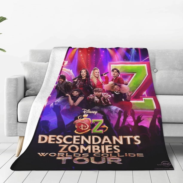 Descendants Zombies World Tour Throw Blanket Cozy Plush