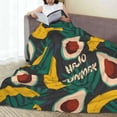 thumbnail image 6 of Sikiie Banana And Avocado Ultra-Soft Micro flannel Blanket Luxury All Seasons Warm Blanket for Bedding Sofa and Travel (4 sizes)-40"x30", 6 of 7