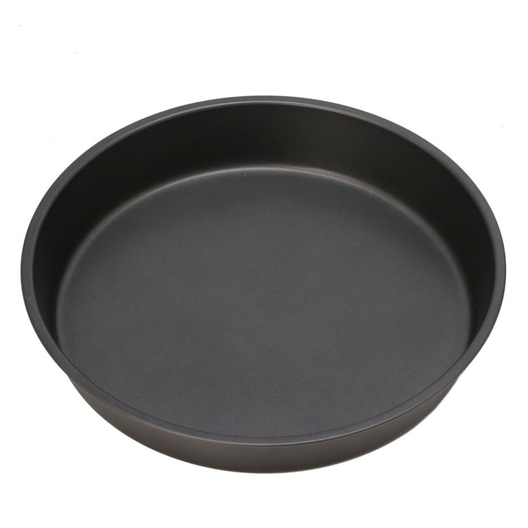 New Round Deep Dish Pizza Pan Non-Stick Pie Tray Baking Kitchen Tool Steel, Black