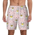 thumbnail image 2 of Picia Queen For Rabbit pattern Mens Swim Trunks with Compression Liner Stretch Beach Shorts Quick Dry with Zipper Pockets No-Chafing Board Shorts-Large, 2 of 9