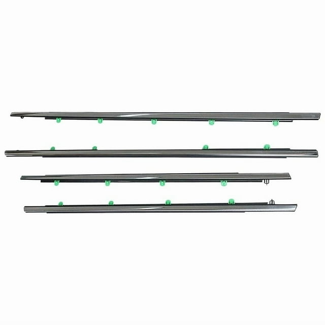 4Pcs/Set Car Door Window Decorative Strips Black Rubber Sealing Strip Fit For Honda CRV 2012 - 2016 Accessories