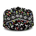 thumbnail image 3 of FUIALDOLG Lightweight Newsboy Hat for Golf Street, Christmas Reindeer Pattern Polyester Adjustable Beret Hat Vintage, 3 of 4