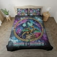 thumbnail image 2 of Lotusprinthandmade Personalized Cute Dragon and Book Bedding Set (Made in Vietnam) (88x88), Fantasy Dragon Bedding, 2 of 6