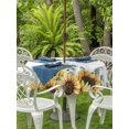 thumbnail image 3 of Outdoor Tablecloth with Umbrella Hole for Patio/Picnic/Party/Camping, Sunflower Eucalyptus Waterproof Table Cloth Round Cover Washable, Farmhouse Weeping Botanical (Dia 54"), 3 of 8