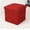 Red, variant on 11.8" Collapsible Storage Ottomans, Square Space-Saving Storage Stool, Red