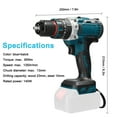 thumbnail image 5 of Electric 13mm Rechargeable Brushless Motor Electric Impact Drill Cordless Electric Screwdriver Multifunctional Electric Drill Handheld Electric Screwdriver Electric Power Tools, 5 of 6