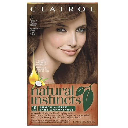 Natural Instincts Hair Color 6G Light Golden Brown (Toasted Almond)