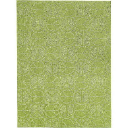 Large Peace Sign Cut & Loop 5'x7' Area R