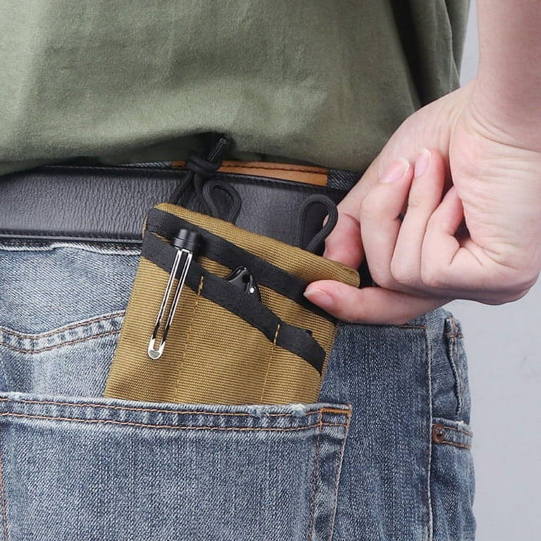 Crowdstage EDC Pouch for Men EDC Pocket Organizer Storage EDC Gears Best EDC Organizer to Hold Your Flashlight Pocket Knife Tactical Pen Notebook