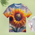 thumbnail image 5 of Sunflower T Shirts Basic T-Shirt Short Sleeve Ladies Tee Shirt Summer Graphic Clothing, 5 of 5