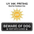 thumbnail image 4 of 2 Pack Beware of Dog Sign, 12X3 Inch Rust Free .040 Aluminum Metal Sign, Reflective, Fade , UV Protected Edition, 4 of 5