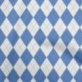 thumbnail image 1 of oneOone Rayon Medium Blue Fabric Check Argyle Sewing Craft Projects Fabric Prints By Yard 56 Inch Wide, 1 of 4