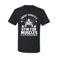 thumbnail image 2 of Dwight Schrute's Gym for Muscles Pop Culture Men's Graphic T-Shirt, Black, Small, 2 of 3