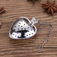 thumbnail image 4 of Visland 2Pcs/Set Tea Strainer Heart Shape Large Capacity Stainless Steel Steep Loose Leaf Spice Infuser Kitchen Accessories, 4 of 7