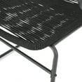 thumbnail image 3 of Anakin Modern Outdoor Rope Weave Club Chair, Set of 2, Black and Natural, 3 of 9