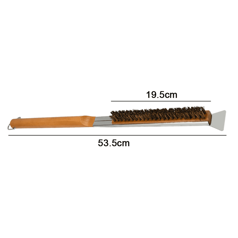 SHANGPEIXUAN 43 inch Long Handle Pizza Oven Copper Brush Scraper Grill  Brass Professional Cleaning Brush with Aluminium Handle