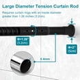 thumbnail image 3 of Tringle à Rideau à Tension pour Séparateur de Pièce Longue /. -. Grande Sans Perçage Tringle à Rideau de Fenêtre Réglable pour Salle de Bain Douche Décoration Intérieure /, 3 of 6