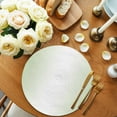 thumbnail image 2 of Light Green Ombre Round 15 Inch Placemats Set of 6, Modern Gradient Abstract Art HeatResistant Non Slip Place Mats for Dining Table, Wipeable Braided Kitchen Table Mats for Housewarming, 2 of 9