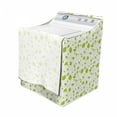thumbnail image 3 of Floral Washer Cover, Flourishing Leaves on Branches Pattern Botanical Nature Themed Spring Feels, Easy to Use Bathroom Accent Fabric, 29" x 28" x 40", Lime Green White, by Ambesonne, 3 of 3