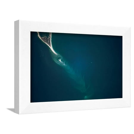 Lookout Framed Print Satellite view of Cape Lookout area and North Atlantic Ocean, North Carolina, USA Framed Print Wall Art ()