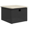 thumbnail image 5 of vidaXL Garden Sofa Set Black and Cream White, 5 of 10