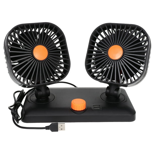 KAKOWELY Ventilador USB para coche, ventilador de refrigeración profesional para vehículos, pequeño ventilador silencioso para verano