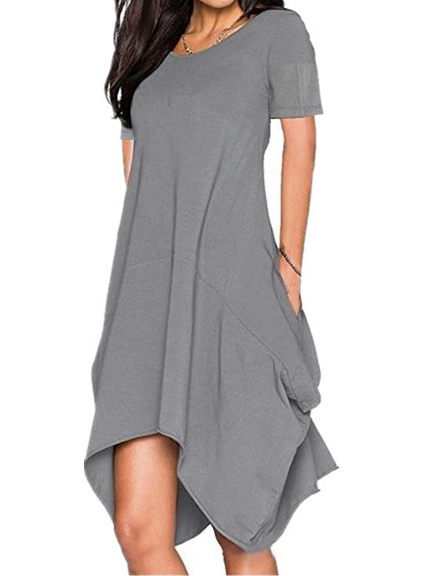 Avamo Women's Short Sleeve Empire Waist 
