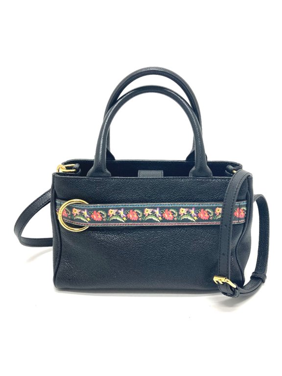 Pre-Owned Etro Floral Bag Crossbody Handbag Fashion Accessory Hand Bag Black (Good)