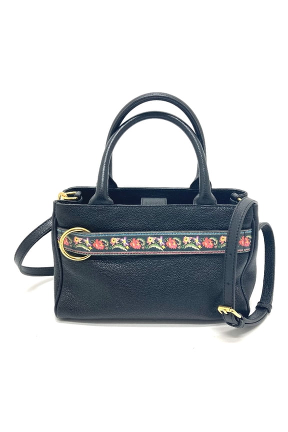 Pre-Owned Etro Floral Bag Crossbody Handbag Fashion Accessory Hand Bag Black (Good)
