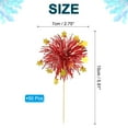 thumbnail image 2 of Firework Cupcake Toppers 50 Pcs Sparkle Tinsel Snow Cupcake Picks Birthday Party Graduation Wedding Foil Decor Cocktail Food Fruit Toothpicks Christmas Red, 2 of 7
