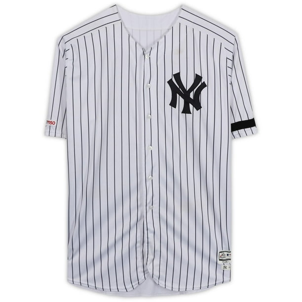 ميزان حرارة النهدي New York Yankees #52 CC Sabathia White Jersey رفع المناعة