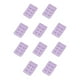 thumbnail image 1 of Guardurnaity Correa de extensión Extensores de sujetador Hebilla 2 Gancho Sujetador Accesorios íntimos transpirables Ajustable 3 filas púrpura morado claro 10Conjunto, 1 of 6