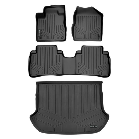 MAXLINER Tapis de Sol 2 Rangées et Doublure de Cargo Noir pour Nissan Murano 2009-2014