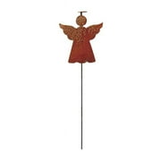Angel With Halo Rusted Garden Stake