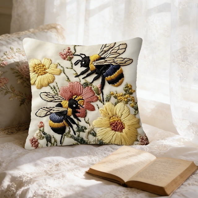 Cute Quadruped Patterns Cushion Cover Soft Throw Pillowcase Removable And Washable Pillowcase For Sofa And Chair Ideal Choice For Summer Sofa And Bedroom Decor