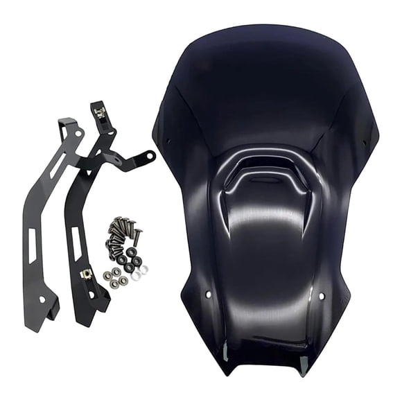 Conjunto de mantenimiento del parabrisas de motocicleta, pieza de repuesto, deflector de viento Negro