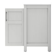 ELECWISH 30 Inches Traditional Bathroom Vanity in White Finish, Single Bathroom Vanity with Top and 2-Door Cabinet