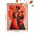 thumbnail image 3 of Qisvanset Elegant Orange Orchid Canvas Print 12x16 Inch Bedroom Art, 3 of 8