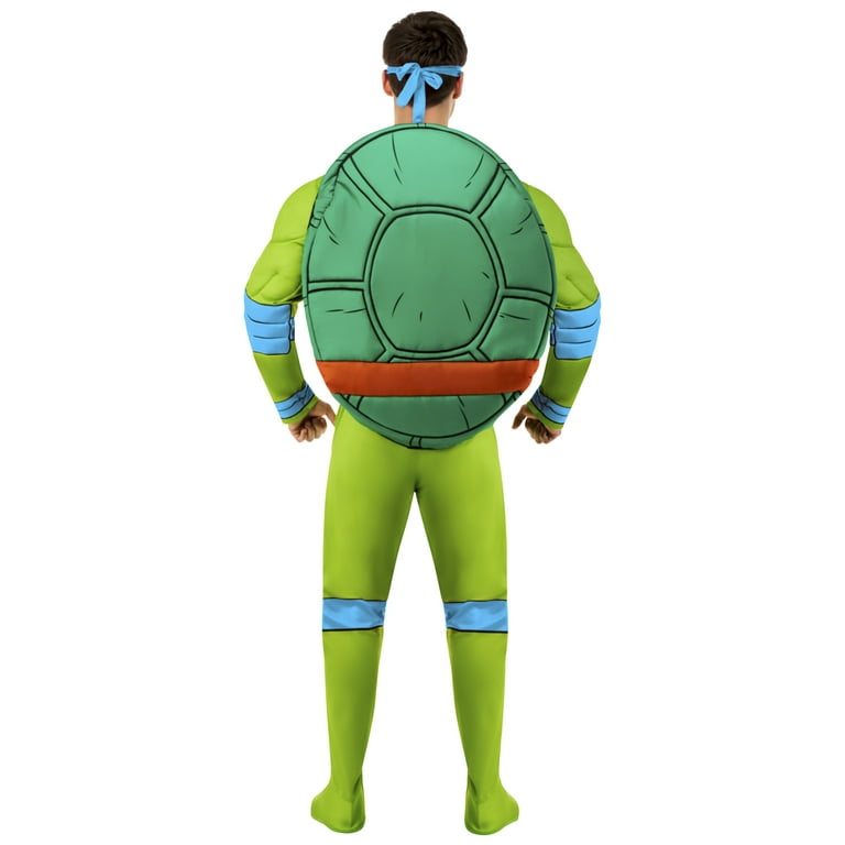 Teenage Mutant Ninja Turtles Costume for Adults - Leonardo TMNT Halloween  Costume with Padded Bodysuit, Mask, Shell, More 