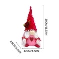 thumbnail image 3 of Gifts Under $5 Caoblia Valentine Gnomes Plush Doll Valentines Day Decorations Scandinavian Tomte Valentines Gnomes Indoor Tabletop Holiay Party Decor Gifts, Valentines Day Decorations, 3 of 5