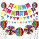 thumbnail image 1 of 18PCS Juego de pancartas de cumpleaños Regalos para fiestas Pancartas colgantes Tomshoo  Multicolor, 1 of 7