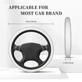 thumbnail image 5 of Daiia Cute Poodle Dog Steering Wheel Cover Auto Steering Wheel Covers Breathable Anti-Slip Steering Wheels Car Interior Decor Accessories for Men Women Universal 15 Inch, 5 of 8