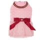 thumbnail image 2 of Vestido de perro suave y lindo con cierre de gancho y bucle, vestido de princesa para cachorro con lazo para fotografía de playa de verano, rosa S, 2 of 5
