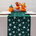 thumbnail image 2 of Costeam Christmas Tablecloth - Festive Xmas Red with Gold Stars - 100% Cotton Tablecover - Decorative Holiday Décor - Reusable Party Dining Table Cloth - Rectangular, 2 of 6