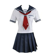 LYLAS Cosplay Costume Womens White Sailor School Uniform Dress (X-Large)
